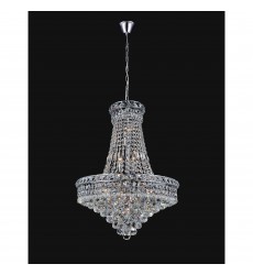  Luminous 14 Light Down Chandelier With Chrome Finish (8002P22C) - CWI