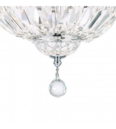  Stefania 2 Light Bowl Flush Mount With Chrome Finish (8003C10C) - CWI