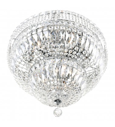  Stefania 16 Light Bowl Flush Mount With Chrome Finish (8003C30C) - CWI