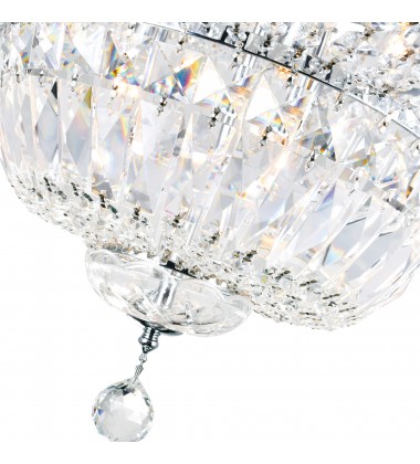  Stefania 16 Light Bowl Flush Mount With Chrome Finish (8003C30C) - CWI