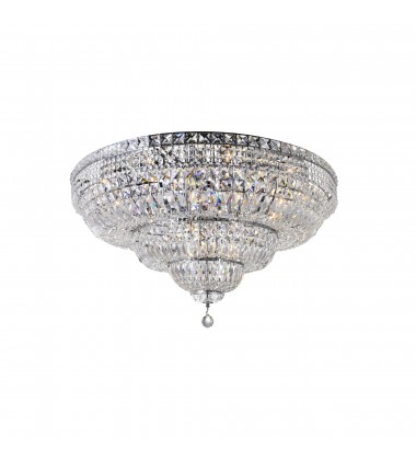  Stefania 21 Light Bowl Flush Mount With Chrome Finish (8003C36C) - CWI