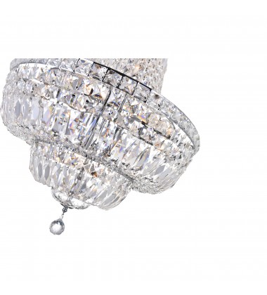  Stefania 13 Light Down Chandelier With Chrome Finish (8003P22C) - CWI