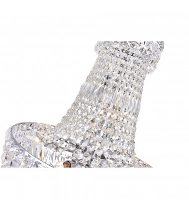  Stefania 13 Light Down Chandelier With Chrome Finish (8003P22C) - CWI