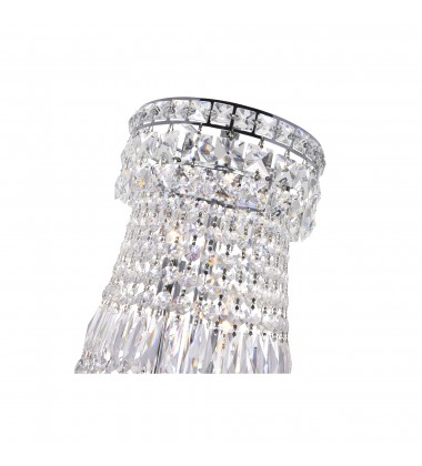  Stefania 13 Light Down Chandelier With Chrome Finish (8003P22C) - CWI