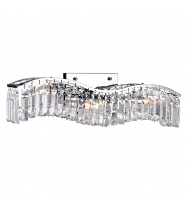  Glamorous 3 Light Vanity Light With Chrome Finish (8004W25C-A (clear)) - CWI