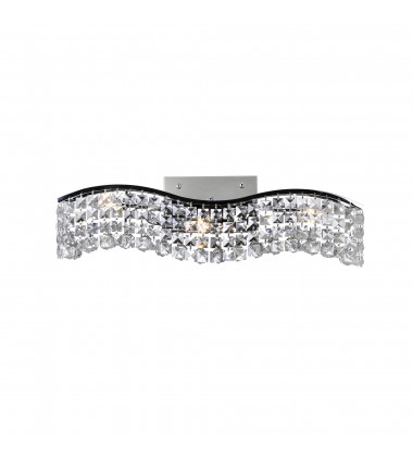  Glamorous 3 Light Vanity Light With Chrome Finish (8004W25C-B (clear)) - CWI