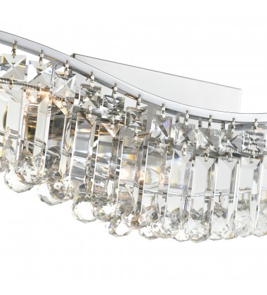  Glamorous 5 Light Vanity Light With Chrome Finish (8004W30C-A (Clear)) - CWI