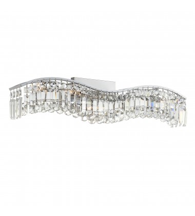 Glamorous 5 Light Vanity Light With Chrome Finish (8004W30C-A (Clear)) - CWI Glamorous 5 Light Vanity Light With Chrome Finish (8004W30C-A (Clear)) - CWI