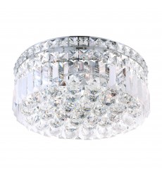  Colosseum 4 Light Flush Mount With Chrome Finish (8005C12C-R) - CWI