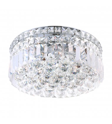  Colosseum 4 Light Flush Mount With Chrome Finish (8005C12C-R) - CWI