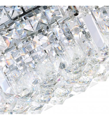  Colosseum 4 Light Flush Mount With Chrome Finish (8005C12C-R) - CWI