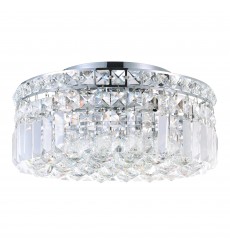  Colosseum 4 Light Flush Mount With Chrome Finish (8005C12C-R) - CWI