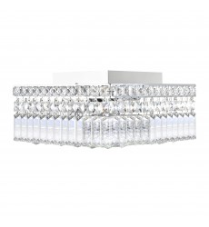  Colosseum 4 Light Flush Mount With Chrome Finish (8005C12C-S) - CWI