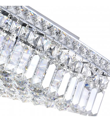  Colosseum 4 Light Flush Mount With Chrome Finish (8005C12C-S) - CWI