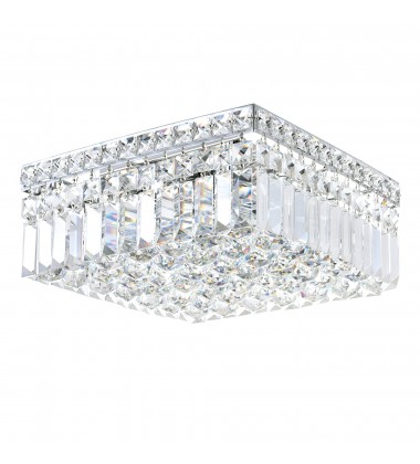  Colosseum 4 Light Flush Mount With Chrome Finish (8005C12C-S) - CWI