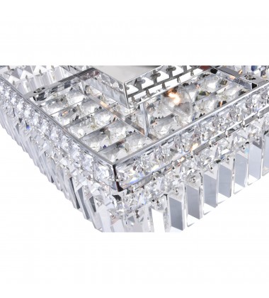  Colosseum 5 Light Flush Mount With Chrome Finish (8005C14C-S) - CWI