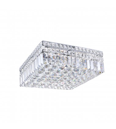  Colosseum 5 Light Flush Mount With Chrome Finish (8005C14C-S) - CWI