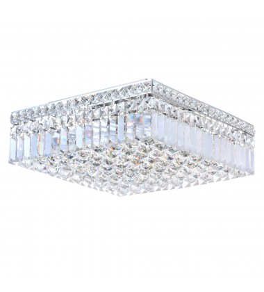  Colosseum 5 Light Flush Mount With Chrome Finish (8005C16C-S) - CWI