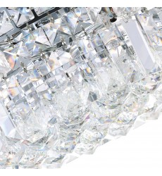  Colosseum 8 Light Flush Mount With Chrome Finish (8005C20C-R) - CWI