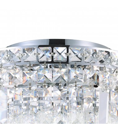  Colosseum 8 Light Flush Mount With Chrome Finish (8005C20C-R) - CWI