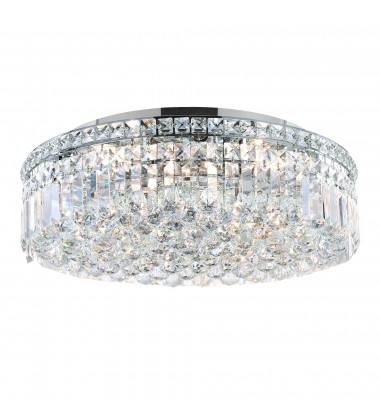  Colosseum 8 Light Flush Mount With Chrome Finish (8005C20C-R) - CWI