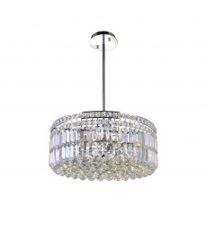  Colosseum 8 Light Down Chandelier With Chrome Finish (8006P20C-R) - CWI