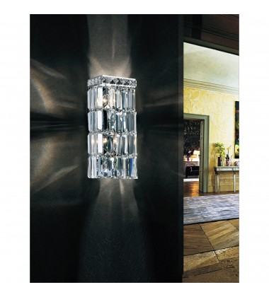  Colosseum 2 Light Bathroom Sconce With Chrome Finish (8007W5C) - CWI