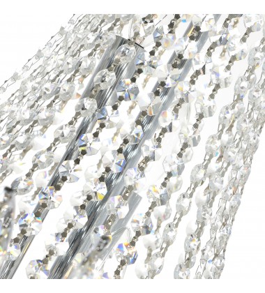  Posh 11 Light Down Chandelier With Chrome Finish (8010P24C) - CWI