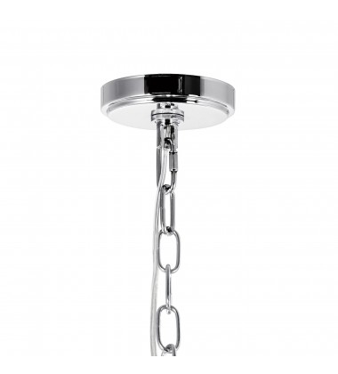  Posh 11 Light Down Chandelier With Chrome Finish (8010P24C) - CWI