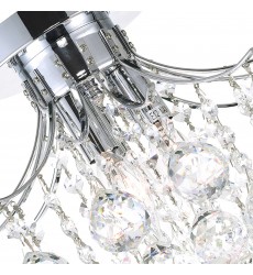  Princess 3 Light Flush Mount With Chrome Finish (8012C12C) - CWI