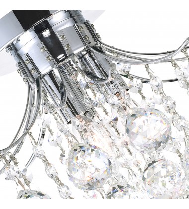  Princess 3 Light Flush Mount With Chrome Finish (8012C12C) - CWI