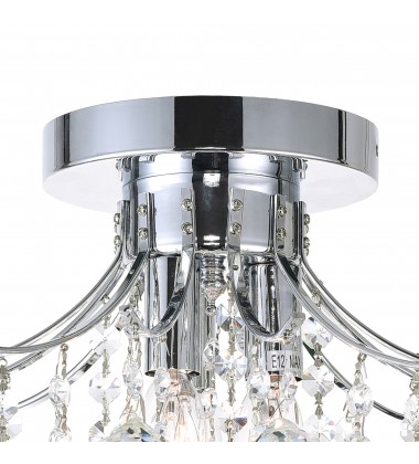  Princess 3 Light Flush Mount With Chrome Finish (8012C12C) - CWI