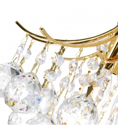  Princess 3 Light Flush Mount With Gold Finish (8012C12G) - CWI