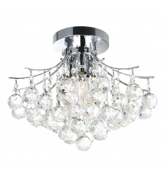  Princess 4 Light Flush Mount With Chrome Finish (8012C16C) - CWI