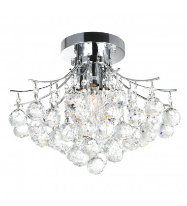  Princess 4 Light Flush Mount With Chrome Finish (8012C16C) - CWI