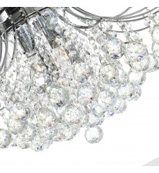  Princess 6 Light Flush Mount With Chrome Finish (8012C20C) - CWI