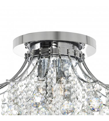  Princess 6 Light Flush Mount With Chrome Finish (8012C20C) - CWI