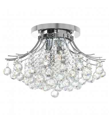  Princess 6 Light Flush Mount With Chrome Finish (8012C20C) - CWI