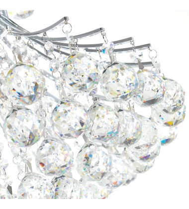  Princess 8 Light Down Chandelier With Chrome Finish (8012P20C) - CWI