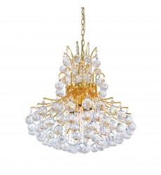  Princess 8 Light Down Chandelier With Gold Finish (8012P20G) - CWI