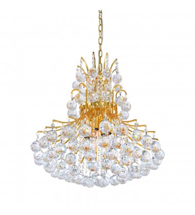  Princess 8 Light Down Chandelier With Gold Finish (8012P20G) - CWI
