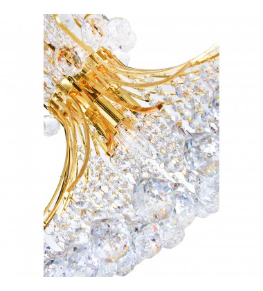  Princess 8 Light Down Chandelier With Gold Finish (8012P20G) - CWI