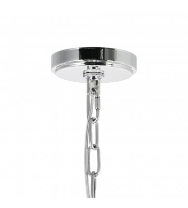  Princess 10 Light Down Chandelier With Chrome Finish (8012P24C) - CWI