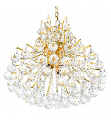  Princess 10 Light Down Chandelier With Gold Finish (8012P24G) - CWI