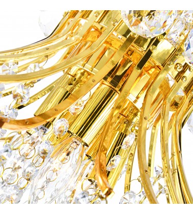  Princess 10 Light Down Chandelier With Gold Finish (8012P24G) - CWI