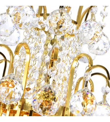  Princess 10 Light Down Chandelier With Gold Finish (8012P24G) - CWI