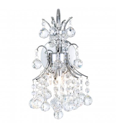  Princess 1 Light Wall Sconce With Chrome Finish (8012W8C) - CWI