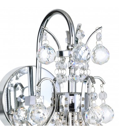  Princess 1 Light Wall Sconce With Chrome Finish (8012W8C) - CWI