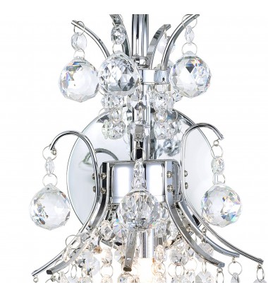  Princess 1 Light Wall Sconce With Chrome Finish (8012W8C) - CWI