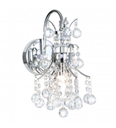  Princess 1 Light Wall Sconce With Chrome Finish (8012W8C) - CWI
